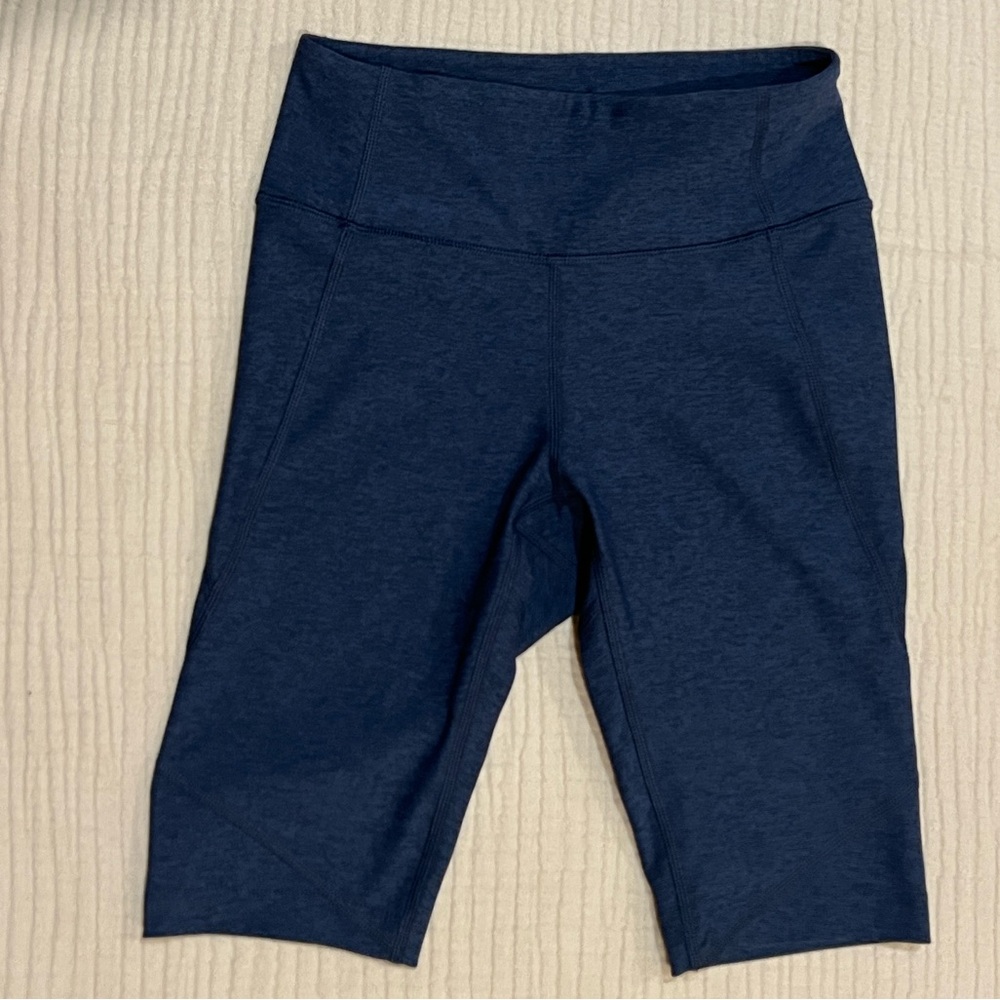 Outdoor Voices Navy Blue Double Time 10" Bike Shorts Womens Size XS
